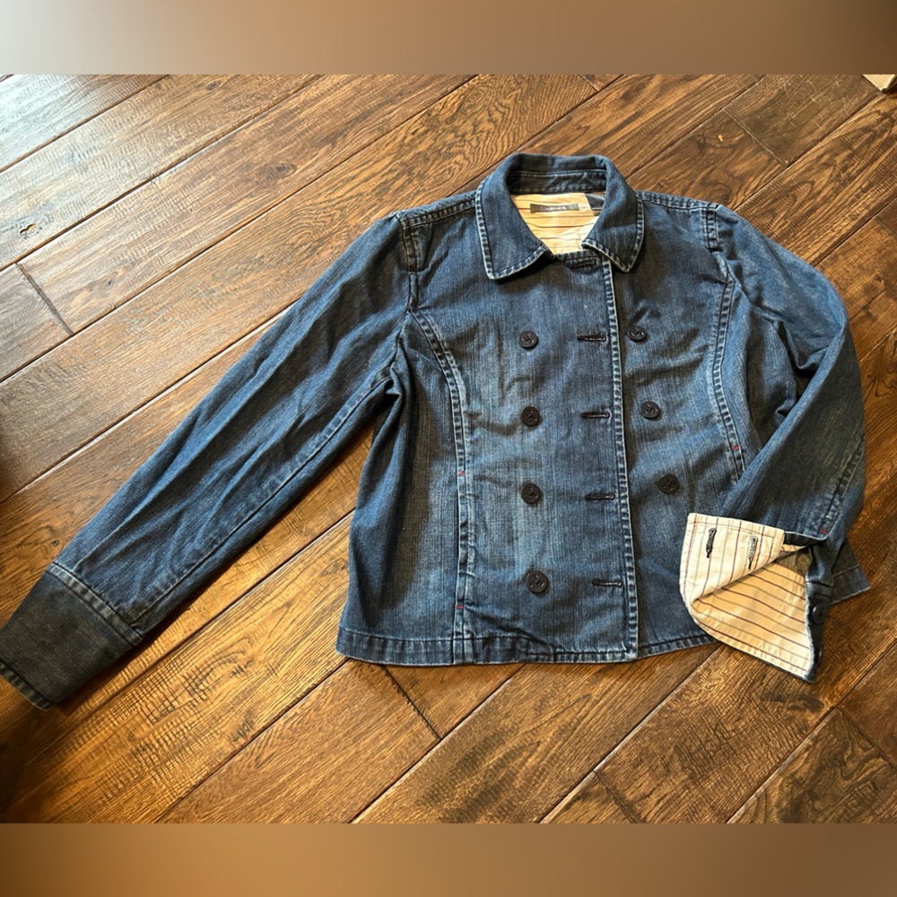 Liz Claiborne thick denim jacket sz 14 - Picture 6 of 6